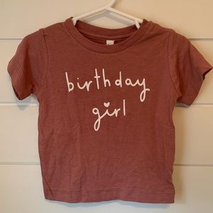 Birthday Girl mauve shirt